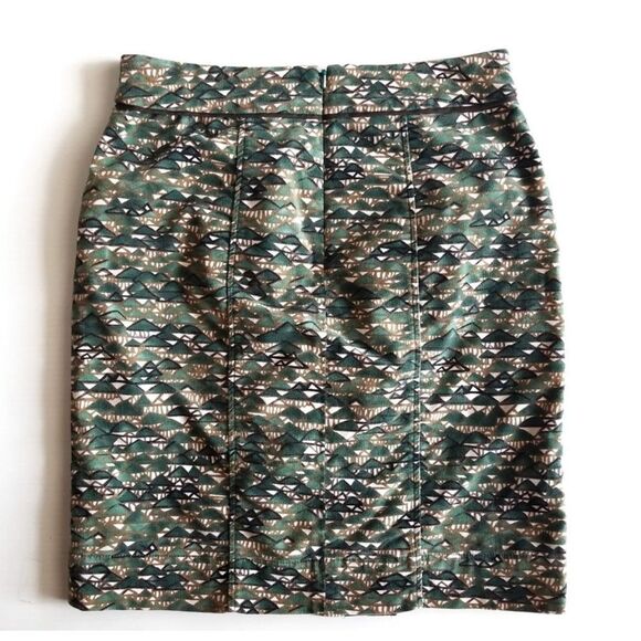 ANTHROPOLOGIE EDME & ESYLLTE GREEN MOUNTAINS SKIRT WOMENS SIZE 0 - Picture 2 of 6